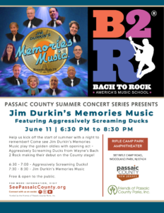 Memories Music Back to Rock event poster