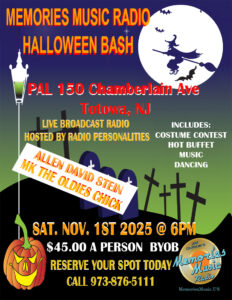 Memories Music Halloween Bash 2025 event poster